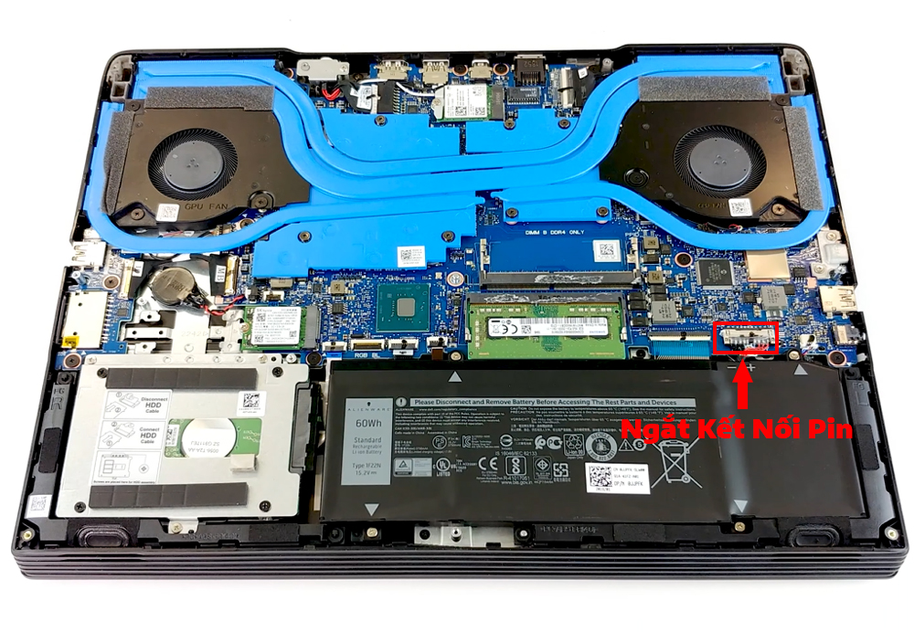 Hướng dẫn thay pin laptop Dell Inspiron 15 5590 G5
