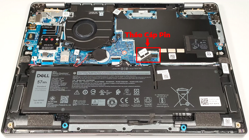 Hướng dẫn thay pin cho laptop Dell Latitude 13 7340
