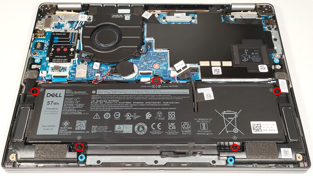 Hướng dẫn thay pin cho laptop Dell Latitude 13 7340