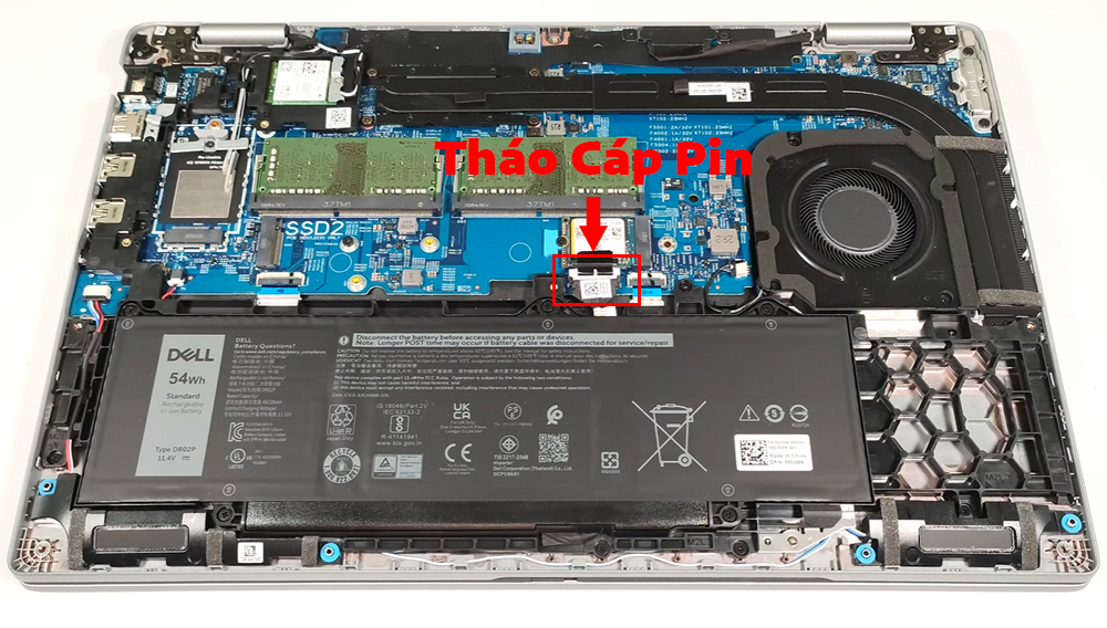 Hướng dẫn thay pin cho Dell Latitude 15 5540