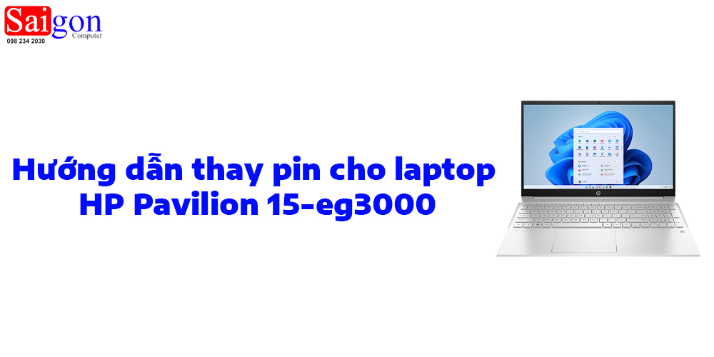 Hướng Dẫn Thay Pin Laptop HP Pavilion 15-eg3000