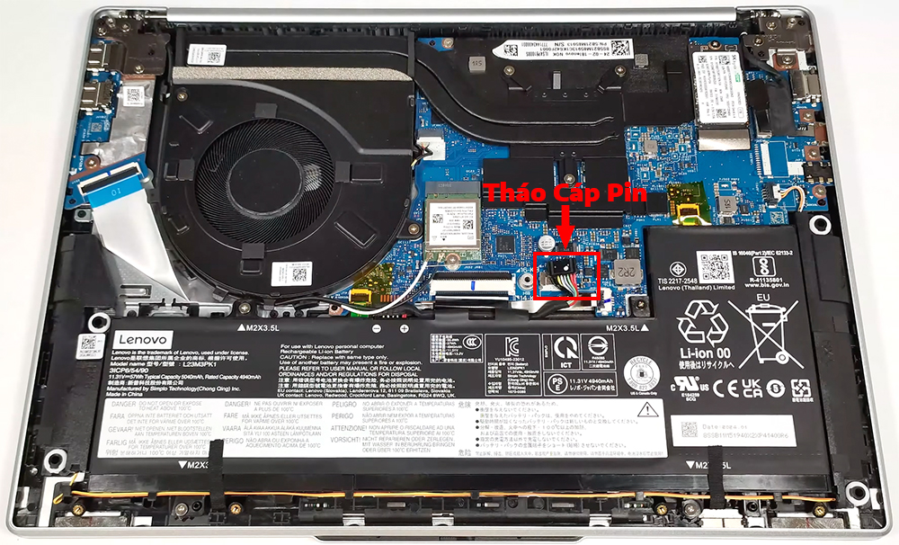 Hướng dẫn thay pin laptop Lenovo IdeaPad Slim 5 Gen 9 14inch AMD
