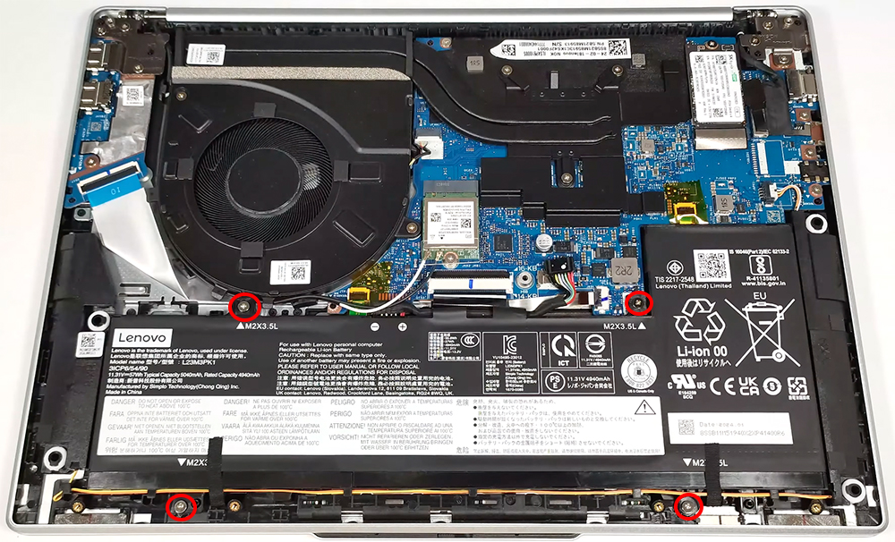 Hướng dẫn thay pin laptop Lenovo IdeaPad Slim 5 Gen 9 14inch AMD