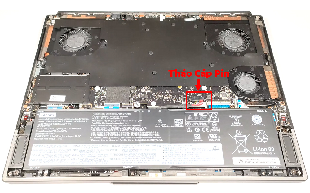Hướng Dẫn Thay Pin Laptop Lenovo Legion 9i 16inch Gen 8