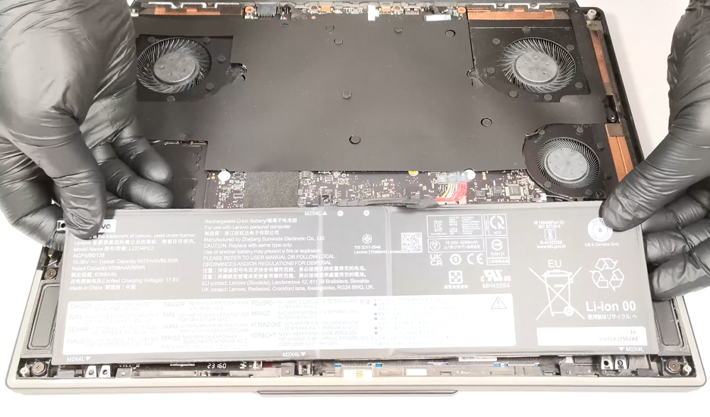 Hướng Dẫn Thay Pin Laptop Lenovo Legion 9i 16inch Gen 8