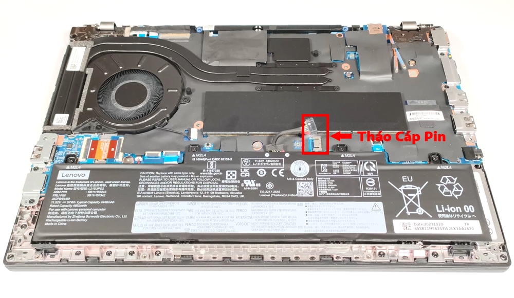 Hướng Dẫn Thay Pin Laptop Lenovo ThinkPad L14 Gen 4 Intel