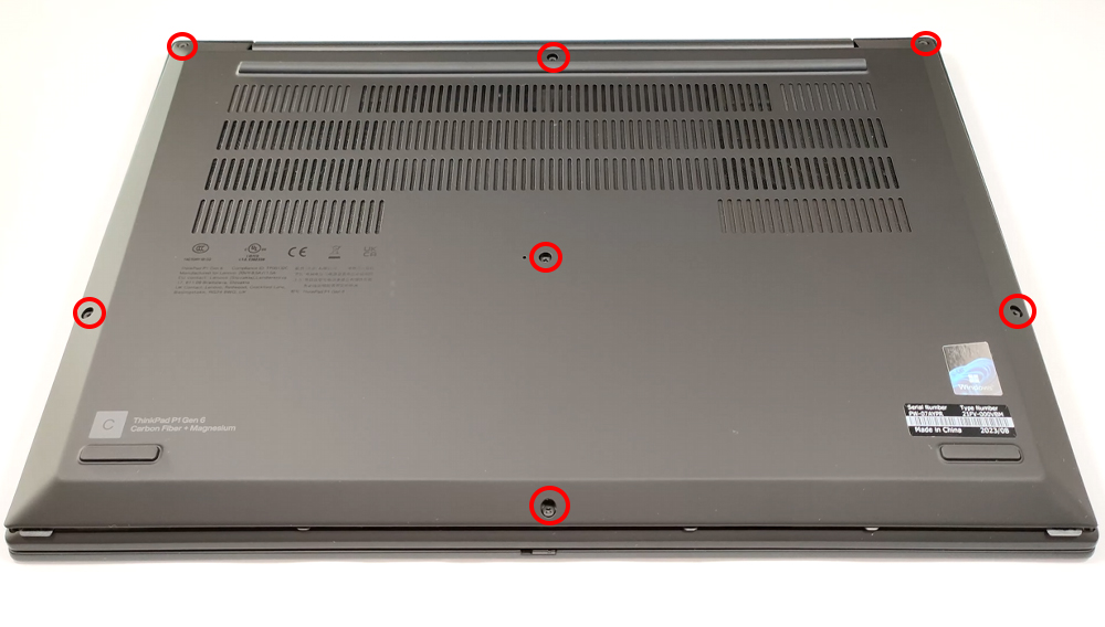 Hướng dẫn thay pin laptop Lenovo ThinkPad P1 Gen 6