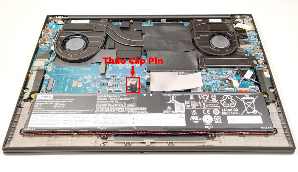 Hướng dẫn thay pin laptop Lenovo ThinkPad P1 Gen 6