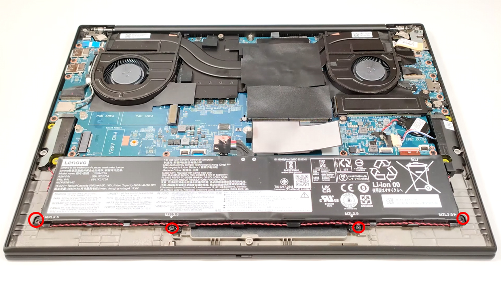 Hướng dẫn thay pin laptop Lenovo ThinkPad P1 Gen 6