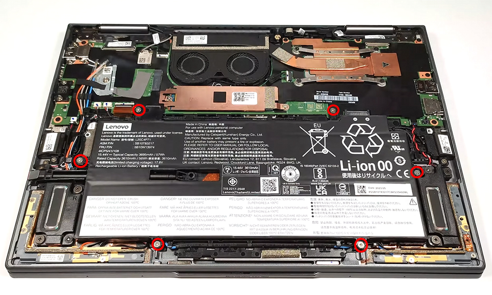 Hướng Dẫn Thay Pin Laptop Lenovo ThinkPad X1 Yoga Gen 8