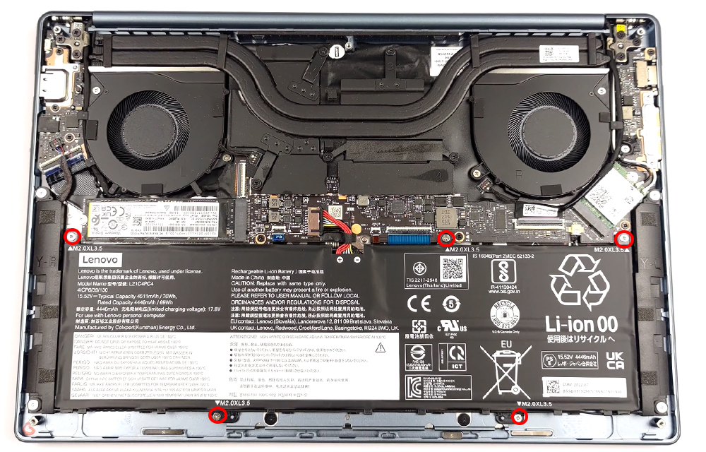 Hướng dẫn thay pin cho laptop Lenovo Yoga Slim 7i ProX