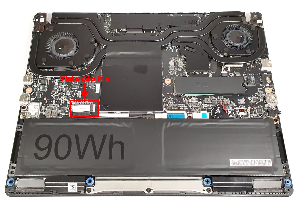 Hướng dẫn thay pin laptop MSI Prestige 14 AI Studio C1U