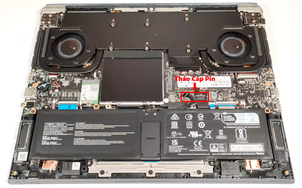 Hướng dẫn thay pin cho laptop MSI Stealth 14 AI Studio A1V