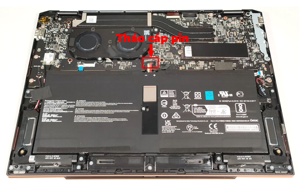 Hướng dẫn thay pin cho MSI Summit E13 AI Evo A1M