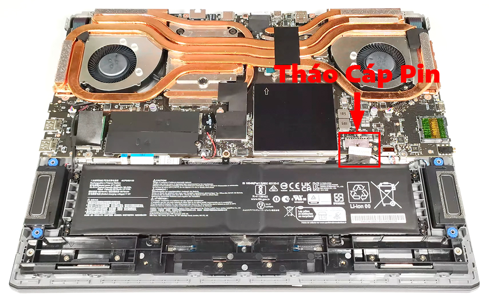 Hướng dẫn thay pin cho laptop MSI Vector 17 HX A13V 
