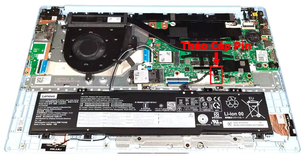 Hướng dẫn thay pin Lenovo IdeaPad Slim 3 15 Gen 8