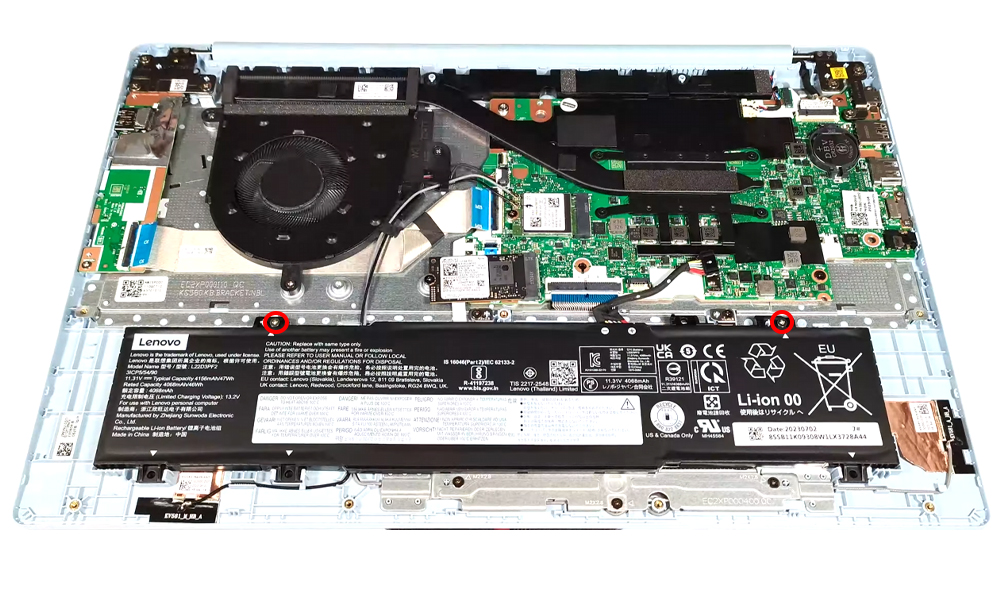 Hướng dẫn thay pin Lenovo IdeaPad Slim 3 15 Gen 8