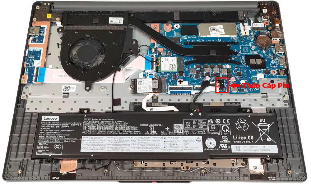 Hướng dẫn thay pin Lenovo IdeaPad Slim 3 16inch Gen 9