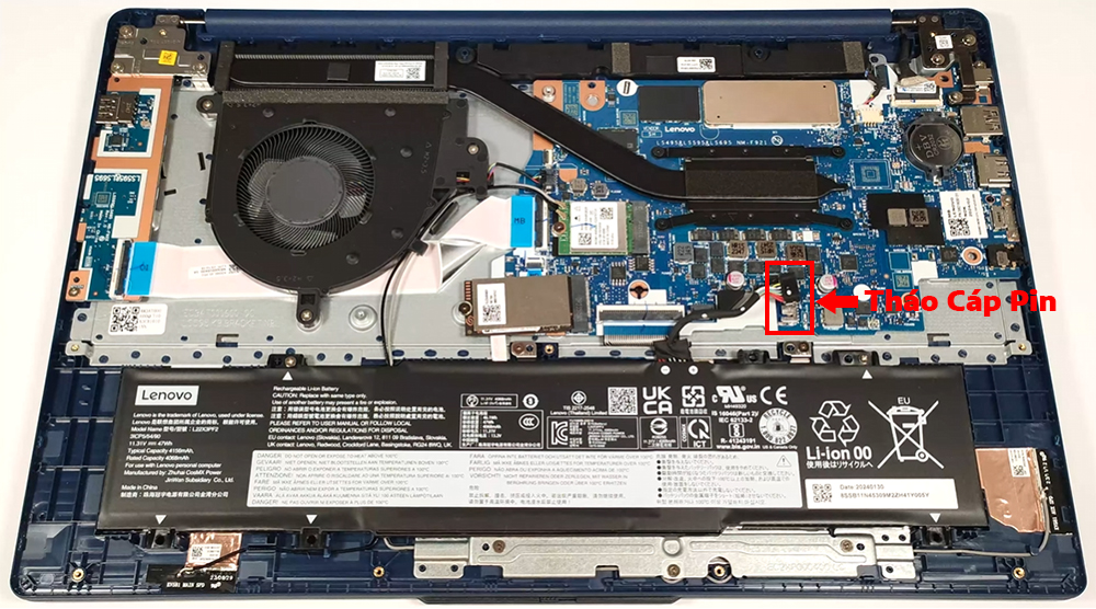 Hướng dẫn thay pin laptop Lenovo IdeaPad Slim 3i Gen 9 15inch