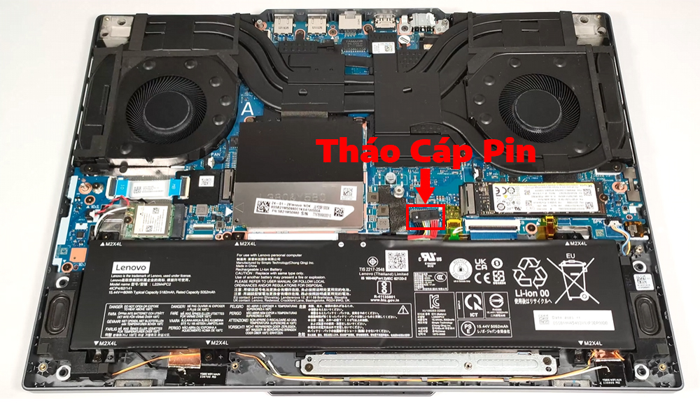 Hướng dẫn thay pin laptop Lenovo Legion Slim 5 16inch Gen 9