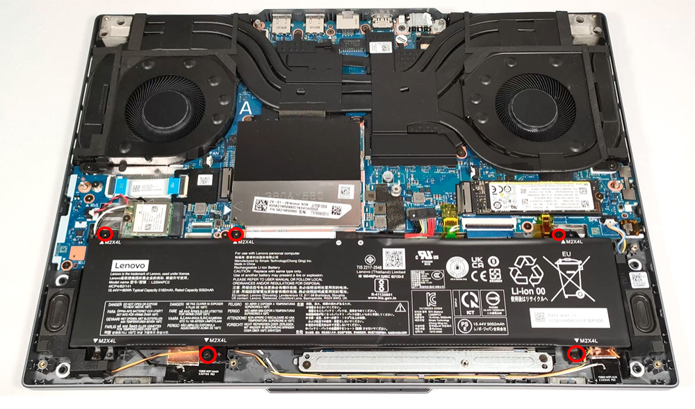 Hướng dẫn thay pin laptop Lenovo Legion Slim 5 16inch Gen 9