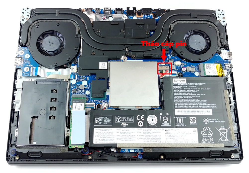 Hướng dẫn thay pin cho Lenovo Legion Y7000