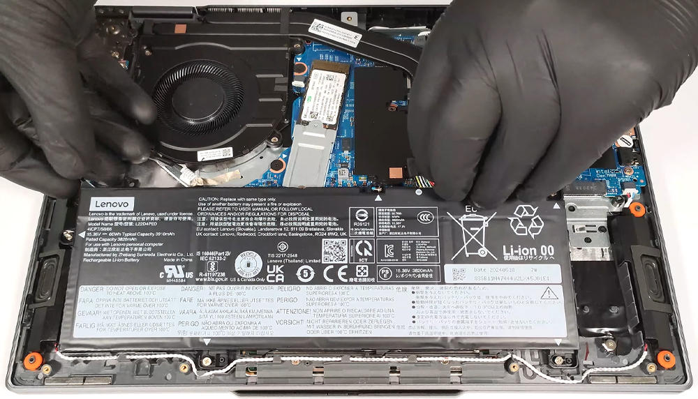 Hướng dẫn thay pin Lenovo ThinkBook 14 2in1 Gen 4