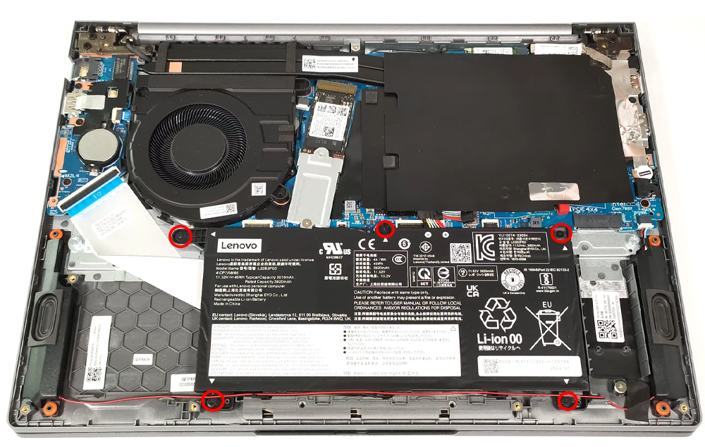 Hướng dẫn thay pin Lenovo ThinkBook 14 G7