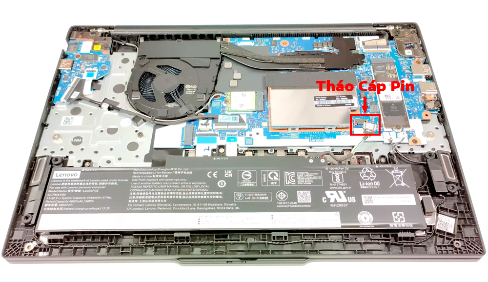 Hướng dẫn thay pin laptop Lenovo ThinkPad E16 Gen 1 AMD