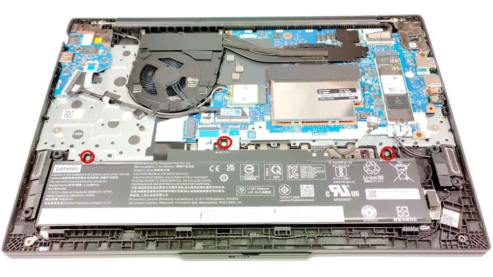 Hướng dẫn thay pin laptop Lenovo ThinkPad E16 Gen 1 AMD