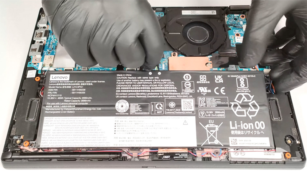 Hướng Dẫn Thay Pin Laptop Lenovo ThinkPad L13 Yoga Gen 4 intel