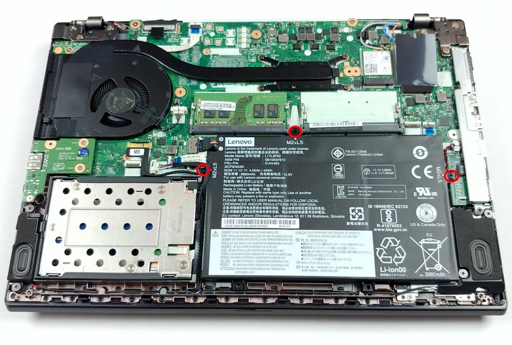 Hướng dẫn thay pin Lenovo ThinkPad L490