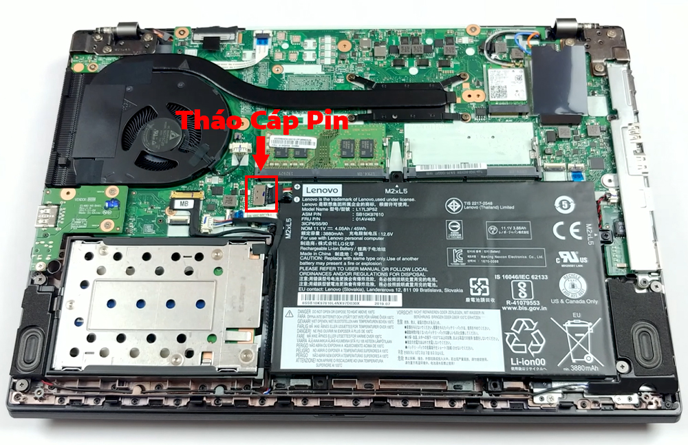 Hướng dẫn thay pin Lenovo ThinkPad L490