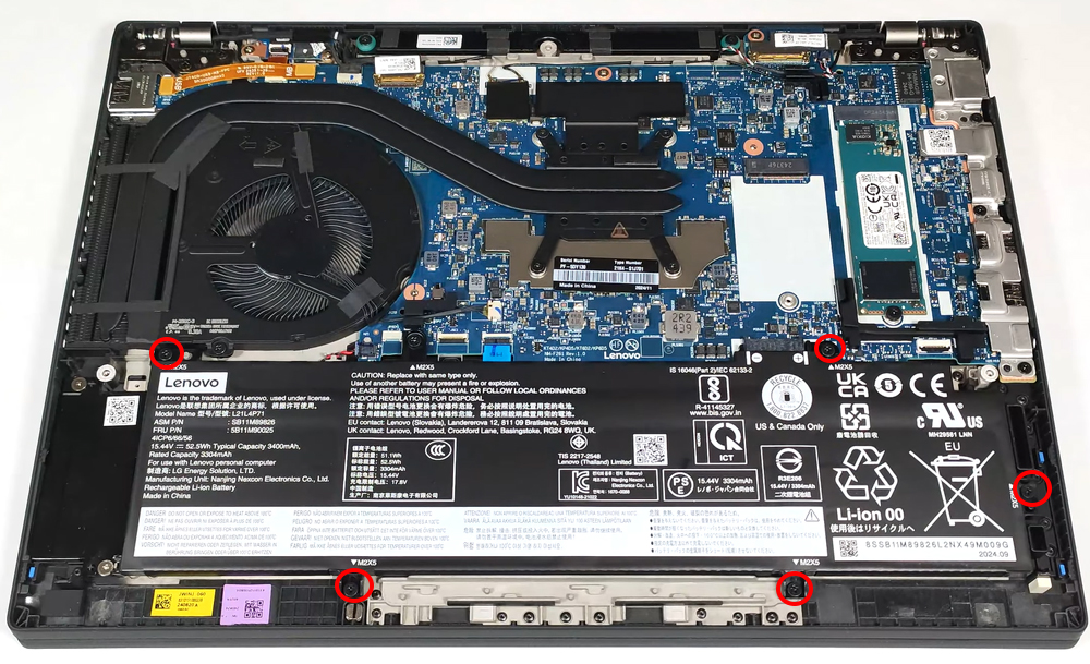 Hướng dẫn thay pin Lenovo Lenovo ThinkPad T14 Gen 4 AMD