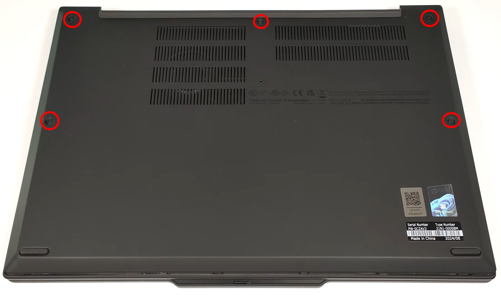 Hướng dẫn thay pin laptop Lenovo ThinkPad T14s Gen 6 14inch Snapdragon