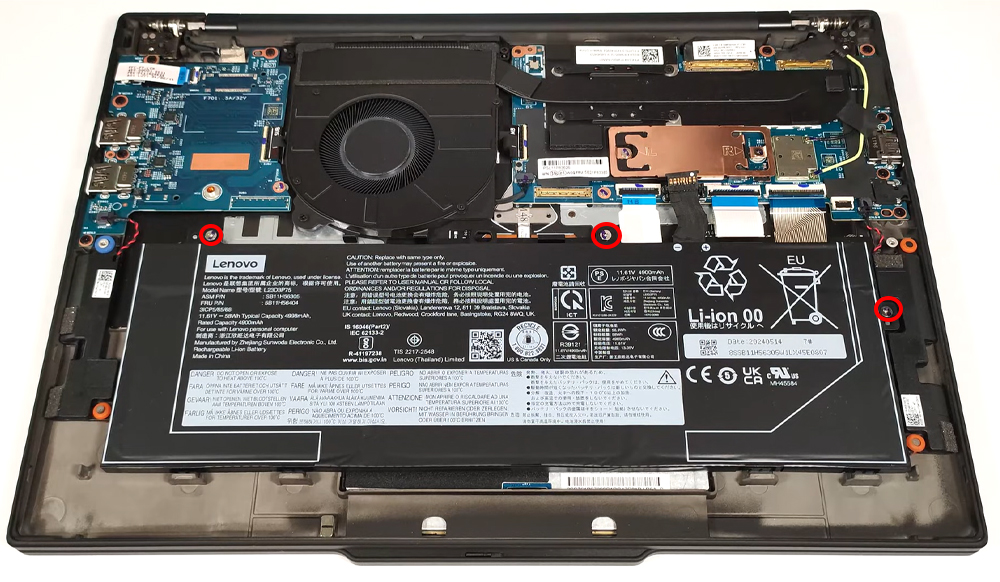 Hướng dẫn thay pin laptop Lenovo ThinkPad T14s Gen 6 14inch Snapdragon
