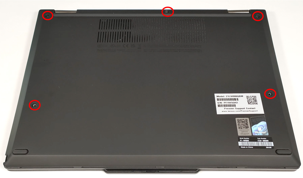 Hướng dẫn thay pin Lenovo ThinkPad X13 2in1 Gen 5
