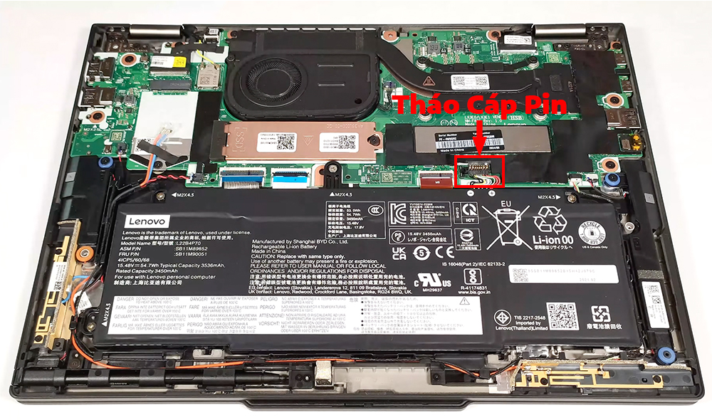 Hướng dẫn thay pin Lenovo ThinkPad X13 2in1 Gen 5