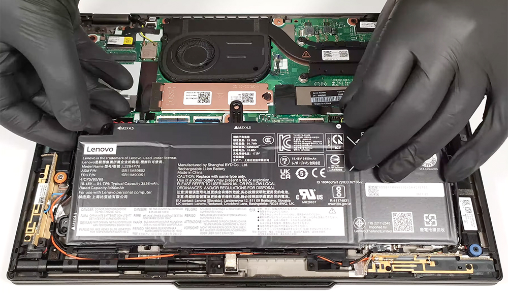 Hướng dẫn thay pin Lenovo ThinkPad X13 2in1 Gen 5