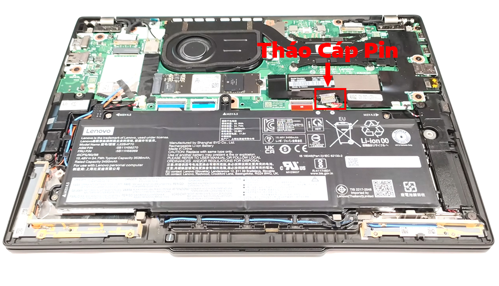 Hướng dẫn thay pin laptop Lenovo ThinkPad X13 Gen 4 Intel