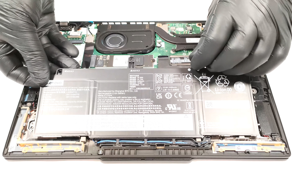Hướng dẫn thay pin laptop Lenovo ThinkPad X13 Gen 4 Intel