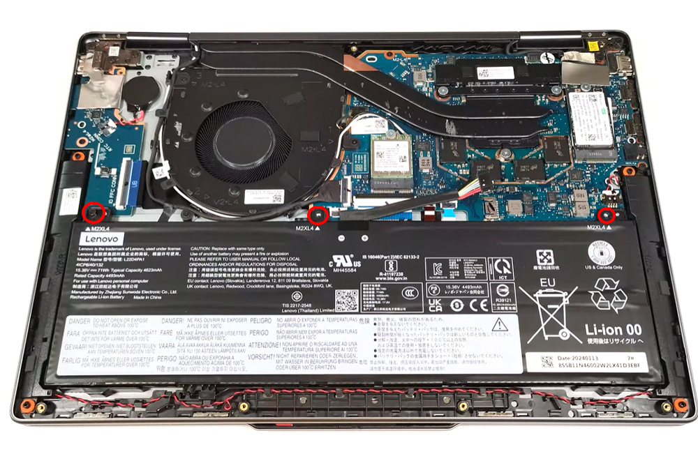 Hướng dẫn thay pin cho Lenovo Yoga 7 2 in 1 gen 9 14 amd