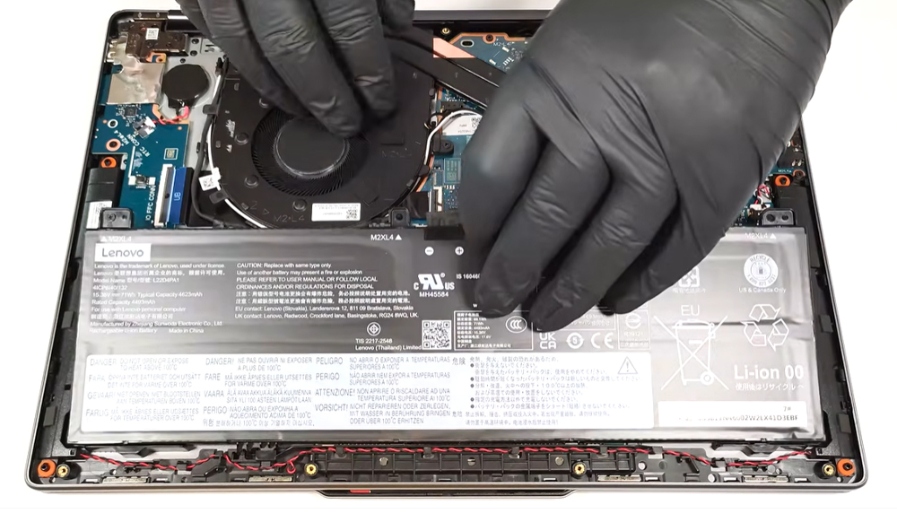 Hướng dẫn thay pin cho Lenovo Yoga 7 2 in 1 gen 9 14 amd
