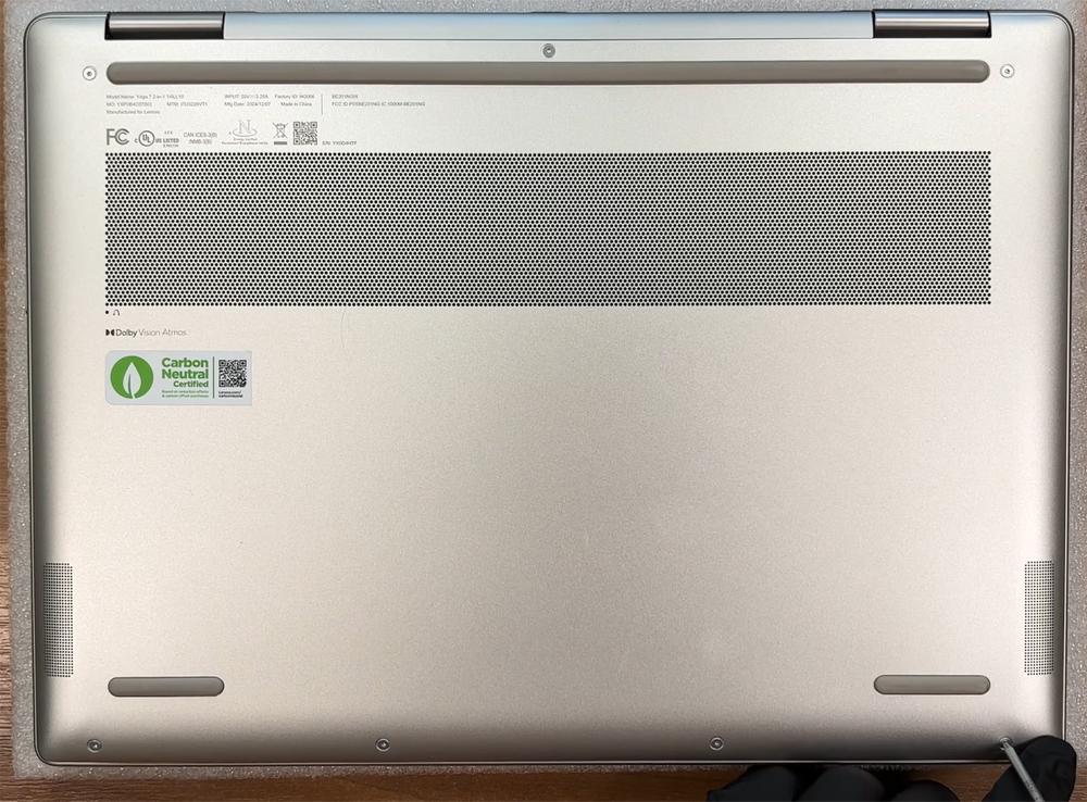 Hướng dẫn thay pin cho Lenovo Yoga 7i 2-in-1 14 inch Gen 10