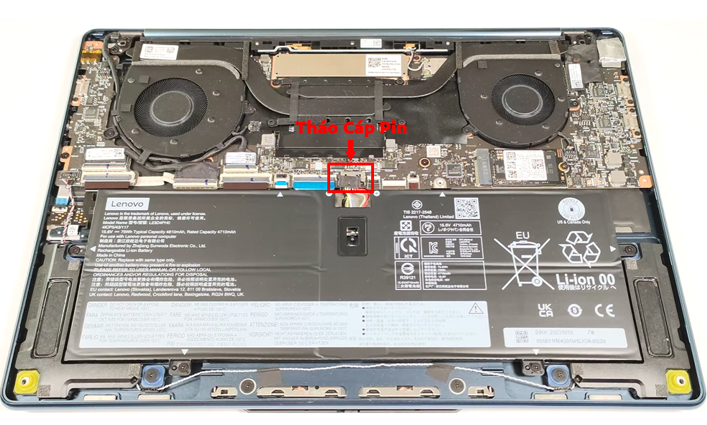 Hướng dẫn thay pin laptop Lenovo Yoga 9i 14inch Gen 9