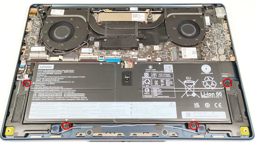 Hướng dẫn thay pin laptop Lenovo Yoga 9i 14inch Gen 9