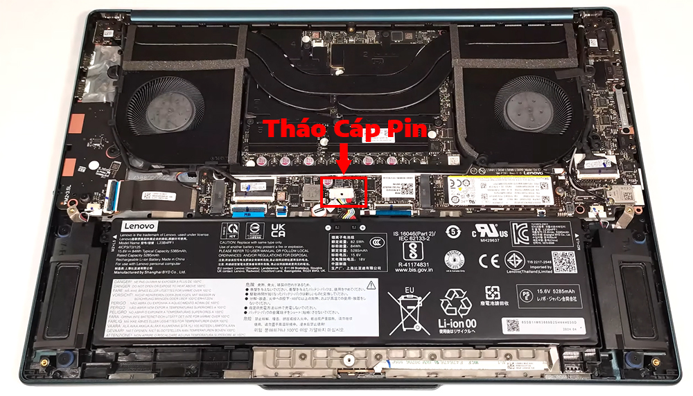 Hướng dẫn thay pin laptop Lenovo Yoga Pro 9i Gen 9 16inch