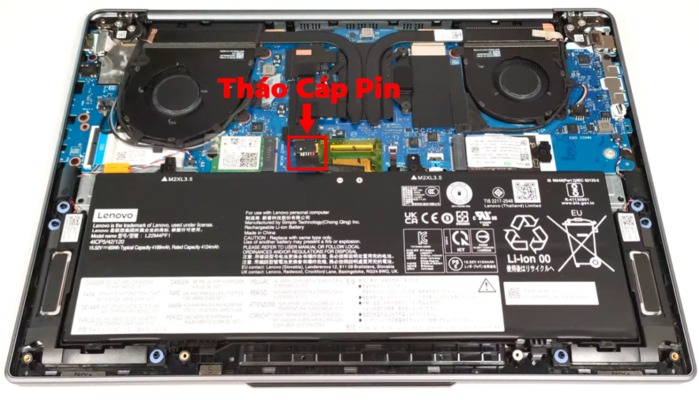 Hướng dẫn thay pin laptop Lenovo Yoga Slim 7i 14inch Gen 9