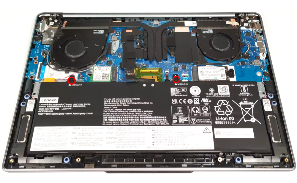 Hướng dẫn thay pin laptop Lenovo Yoga Slim 7i 14inch Gen 9