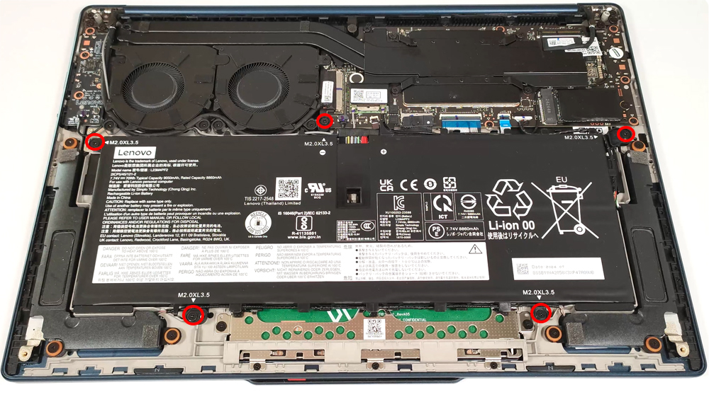 Hướng dẫn thay pin laptop Lenovo Yoga Slim 7x Gen 9 14inch Snapdragon